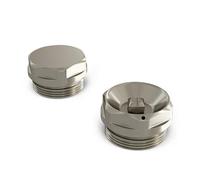 UK RADIATORS - Talus Radiator Bleed Valve Blanking Plug - Efficient Heating Solution - Easy Installation - (Silver Nickel)