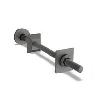 Uk Radiators Talus Radiator Wall Stay Natural Pewter - (H) 47 X (W) 47mm
