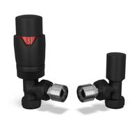 UK Radiators Thermostatic Radiator Valve Set 1/2" x 15mm - Solid Brass TRV