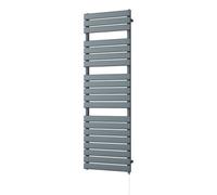 Uk Radiators Typhoon Anthracite Standard Heated Towel Rail Flat Tube Bathroom Radiator 800W - (H) 1564 X (W) 500mm