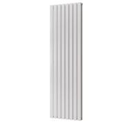 Uk Radiators Typhoon White Flat Tube Vertical Steel Designer Radiator Btu5469 1603W - (H) 1800 X (W) 544mm
