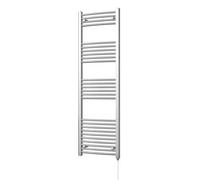 Uk Radiators Zennor Chrome Standard Heated Towel Rail Curved Ladder Bathroom Radiator 400W - (H) 1600 X (W) 500mm