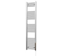 Uk Radiators Zennor Chrome Standard Heated Towel Rail Straight Ladder Bathroom Radiator 400W - (H) 1800 X (W) 400mm
