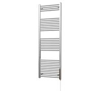 Uk Radiators Zennor Chrome Standard Heated Towel Rail Straight Ladder Bathroom Radiator 600W - (H) 1800 X (W) 600mm
