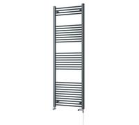 Uk Radiators Zennor Straight Ladder Standard Dual Fuel Heated Bathroom Towel Rail Anthracite Btu3057 - (H) 1800 X (W) 600mm