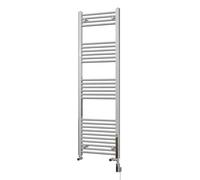 Uk Radiators Zennor Straight Ladder Thermostatic Wifi Dual Fuel Heated Bathroom Towel Rail Chrome Btu1447 - (H) 1600 X (W) 500mm