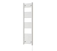 Uk Radiators Zennor White Standard Heated Towel Rail Straight Ladder Bathroom Radiator 500W - (H) 1600 X (W) 400mm