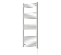 Uk Radiators Zennor White Standard Heated Towel Rail Straight Ladder Bathroom Radiator 800W - (H) 1600 X (W) 600mm