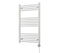 Uk Radiators Zennor White Thermostatic Heated Towel Rail Curved Ladder Bathroom Radiator 500W - (H) 1000 X (W) 600mm