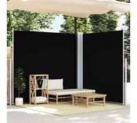 vidaXL Retractable Side Awning Cream 200x600 cm UK HOT