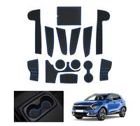 [UK RHD] GAFAT Compatible with Kia Sportage NQ5 2025 2026-2022 (Automatic) Non-Slip Mats, Facelift Sportage 2025 Accessories Rubber Mats for Centre Console, Drink Holder, Door Seam (Blue)