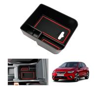 [UK RHD] GAFAT Seat Arona/Seat Ibiza 6F KJ1 Facelift 2017-2024 2025 Centre Console Storage Box, Seat Arona Armrest Organiser Tray Glove Box, Seat Arona Accessories (Red)