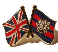 UK & Royal Logistics Corps Friendship Flag Pin Badge