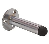 UK Safety signs & products GI137P Round Base Projection Door Stops, 75mm, Chrome Plated, Multi-Colour