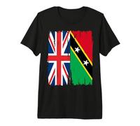 UK Saint Kitts and Nevis Flag T-Shirt Premium T-Shirt