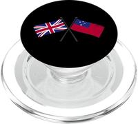 UK Samoa Crossed Flags British Samoan Friendship PopSockets PopGrip for MagSafe