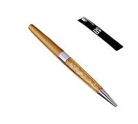 UK Seller ! Crystal Ballpoint Pen Made with 140 Sparkling Crystal Elements. Pen refill and pen pouch included. (CHAMPAGNE)