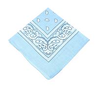 [UK SELLER] Men's/Women's Bandana Head Scarf Neck Scarves Paisley 100% COTTON (baby blue)