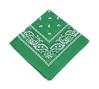 [UK SELLER] Men's/Women's Bandana Head Scarf Neck Scarves Paisley 100% COTTON (dark green)