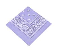 [UK SELLER] Men's/Women's Bandana Head Scarf Neck Scarves Paisley 100% COTTON (lilac)