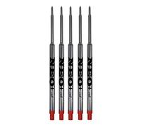 UK Seller! Sets of Pen Refills which fit Waterman Ballpoint Pens. Medium Point Ballpoint Soft Roll Refills (Set of 5 RED Ink)