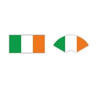 UK Series Womaha 30 Sheets Ireland Flag Temporary Tattoos 2 Patterns for Adults and Kids Football Face Tattoo Stick…