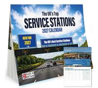 UK Service Station Calendar 2027 - Funny Secret Santa Gift for Men | Secret Santa Gift for Men - Funny, Weird & Random UK Motorway Service Stations Novelty Calendar
