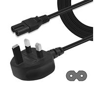 UK Sewing Machine Mains Cable Lead 2 Pin Fits Janome, Brother, Singer, Pfaff, Bernina etc