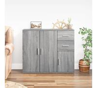 (grey sonoma) vidaXL Sideboard 91x29.5x75 cm Engineered Wood Storage Cabinet Multi Colours