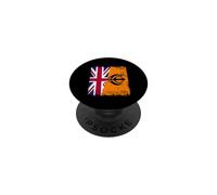 UK Sikh Flag Punjabi Khalsa Pride Design PopSockets Adhesive PopGrip
