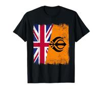 UK Sikh Flag Punjabi Khalsa Pride Design T-Shirt