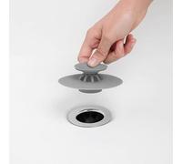 UK Silicone Sink Drain Plug, Hair Catcher, Bathtub Stopper, 9.5 cm, Random Colour