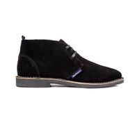 (UK Size 10, Black Suede) Ben Sherman Hemmings Men's Leather Retro Smart Classic Lace Up Ankle Boots