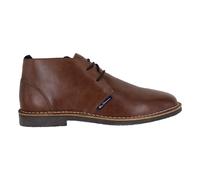 (UK Size 10, Brown Leather) Ben Sherman Hemmings Men's Leather Retro Smart Classic Lace Up Ankle Boots