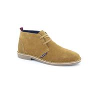 (UK Size 10, Tan) Ben Sherman Hemmings Men's Retro Smart Classic Lace Up Ankle Boots