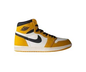 (UK Size 11) Nike Air Jordan 1 Retro High OG Yellow High Top Sneakers