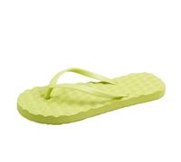 UK Size 5.5 Slim Flip Flop for Women Summer Beach Vacation Basic Clasicc Thong Sandals Rubber Shower Slippers Light Weight Solid Colour Sandle Footwear 001_Green