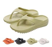 UK Size 5 Men's Women Flip Flops Comfortable Cushion Outdoor Walking Thong Sandals Arch Support Slip Resistant Summer Beach Slippers Rubber Pool Dorm Water Sandals Flip Flops Shower Shoes Green