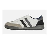 (UK Size 7, White/Black/Grey) Ben Sherman Sokka Men's Comfort Stylish Classic Smart Fashion Casual Trainers