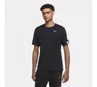 (UK Size XL, Black) Nike NSW Repeat Men's Crew Neck Classic Cotton Summer Gym Retro Casual T-Shirts