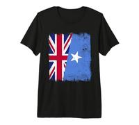 UK Somalia Half Flag British Somali Pride Premium T-Shirt