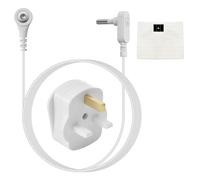 UK Standard Grounding Cord Cable with Plug, 15 Feets Earthing Grounding Line for Gronding Mat Sheet Pillowcase Pad Wrist Strap Earth Blanket Products Compatible with UK Electrical Sockets