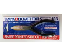 UK STOCK Tamiya 74123 Craft Tools Sharp Pointed Side Cutter Slim Jaw For Plastic
