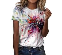 UK Stock Women Tops and Blouses, Retro Lace Patchwork Bow V-Neck Three Quarter Blouses Top T-Shirt Ladies Plus Size Cute Hoodies Oversized Tshirts Trendy Loose Sweatshirts UK Y2K Tops Top