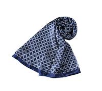 UK_Stone 100% Fancy Nature Silk Foulard Scarf Men's Suit Acessory
