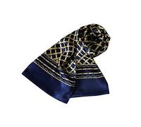 UK_Stone 100% Fancy Nature Silk Foulard Scarf Men's Suit Acessory