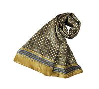 UK_Stone 100% Fancy Nature Silk Foulard Scarf Men's Suit Acessory