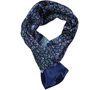 UK_Stone 100% Silk Paisley Flowers Scarf Men's Scarf - - One size
