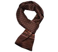 UK_Stone Men 100% Pure Silk Scarf Paisley Flower Vintage Pattern Double Layer Gentlemen