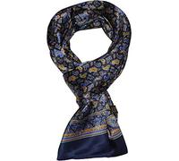 UK_Stone Men 100% Pure Silk Scarf Paisley Flower Vintage Pattern Double Layer Gentlemen